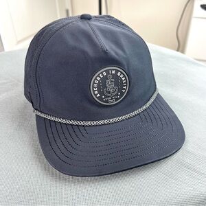 Melin Hydro Coronado Anchored Rope Black Snapback Cap - Sz CL